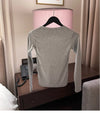 Woman Clothing Short Sleeve T-shirt Slim Fit Tops Female O-Neck Knitted Sheath Tee Shirt Street Wear Sex Sporty 2025 Y2K New