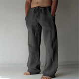 Mens Linen Pants Linen Pants for Men Loose Straight Pants Cotton Linen Cotton Linen Men Pants Linen Oose Linen Pants