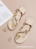 2023 New Butterfly Toe Sandals, Beach Sandals, Occidental Slippers, Chinese Feminis  Wedding Shoes Bride  Womens Shoes