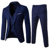 3pcs Suit Men Slim Formal Suit Solid Color Vest Pants Set 3 Piece Mens Suit Business Suit costume homme костюм мужской