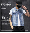 Brand New Men's Ripped Denim Vests Hip Hop Streetwear Fashion Sleeveless Cotton Jacket High Quality Man Casual Cowboy Waistcoat