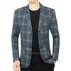 Plus Size 5XL-XS Mens Singel Breasted Blazer Classic New Plaid Slim Fit Suit Jacket Formal Office Business Wedding Casual Blazer
