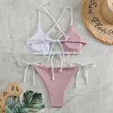 2025 String Bikini Women Brazilian Swimsuit Sexy Push Up Swimwear Female Bathers Bathing Swimming Suit Summer Beachwear
