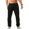 Mens Thin Style Cotton White Cargo Pants Male Spring New Breathable Solid Color Linen Trousers Fitness Streetwear Pantalon Homme