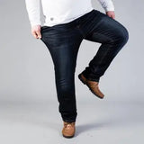 Jeans for Men Plus Size 44 46 48 50 Straight Cut elastic Denim Long Pants