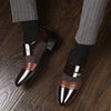 Men's Slip on Dress Shoes for Men Oxfords Fashion Business Dress male Shoes  Classic Leather Men's Suits   2025