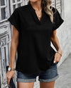 Women's Blouse White Shirt 2024 Summer Solid Color V-neck Cotton Linen Shirt Top Блузки Женские Blusen  Блузка Camisas De Mulher