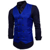 2025 Men's Formal Dress Vest Top Double Breasted Casual Tank Tops Solid Slim V-Neck Club Party Suits Vest Formal Waistcoat Men