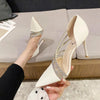 Women Evening Party High Heels New  Pumps Elegant Ladies Pointed To Black  Strappy Stripper Shoes for Women