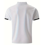 Men Clothes Spring Summer Casual Fashion Short Sleeve Stand Collar Polo Shirt Logo Print Men Clothes Slim Fit Polo Shirt