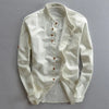 Plus Size 6XL 7XL Men's Casual Cotton Linen Shirt Formal Retro Long Sleeve Soft Loose Shirts Male Oversized Clothing Shirts Tops