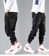 Plus Size 5XL Men's Baggy Harem Jeans Hip Hop Male Trousers Black Blue Cargo Jeans Man Fashion Streetwear Denim Jogger Pants