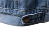 Denim Jacket Men Fashion Motorcycle Jeans Jackets Mens Causal Oversized Cotton Casual Black Blue Denim Jacket Man Outerwear Coat