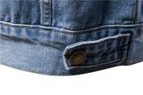 Denim Jacket Men Fashion Motorcycle Jeans Jackets Mens Causal Oversized Cotton Casual Black Blue Denim Jacket Man Outerwear Coat
