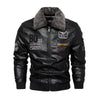 Men's Plus Size New PU Motorcycle Suit with Fleece Leather Jackets for Men Clothing