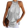 Plus Size Sexy Bright Silk Off Shoulder T Shirt Women Oversize Sleeveless Bottoming Shirt Ladies Tee Shirt Tops Camisetas Mujer