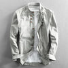 Plus Size 6XL 7XL Men's Casual Cotton Linen Shirt Formal Retro Long Sleeve Soft Loose Shirts Male Oversized Clothing Shirts Tops