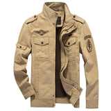 Spring Autumn New 100% Cotton Men Outwear Fashion Casual Outdoor Jacket Mens Brand High-Quality Jackets Coat Men Bomber Jacket