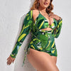 2025 Plus Size Bikini Swimwear Women Three Pieces Set Swimming Swimsuits Biquini Bathing Suit Beachwear Swim Clothing Mujer 4XL