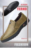 Mens  Shoes Slip on Soft Loafers Non Slip Breathable Driving Flats Spring Walking Office Work Shoes Mocassin Homme