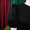 Elegant Dresses for Woman 2024 O Neck Short Sleeve High Waisted Pleated Mid Calf Luxury Female Birthday Party Dinner Vestidos