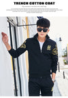 Plus Size 5XL 6XL Men's Tracksuit Autumn Clothes Sportswear Two Piece Set Men Jacket Sweatpants Male Sweatsuit Sports Suits Sets
