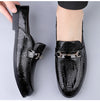 Men's plus size casual leather shoes Four Seasons new outdoor anti slip comfort walking shoes business Half support leather shoe