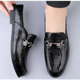Men's plus size casual leather shoes Four Seasons new outdoor anti slip comfort walking shoes business Half support leather shoe