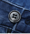 Plus Size 28-42 Men's Classic Business Jeans Straight Thin Stretch Cotton Luxury Denim Trousers Korean Spring Summer Male Pants