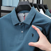 100% pure cotton summer new fashionable men's shortsleeved luxury customized business polo shirt exquisite embroidery Tshirt top