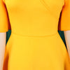 Dress Women Sexy Dresses White Round Neck Flare Sleeve Party Sheath Pleated High Waist Work Elegant Bodycon Mid Length Vestidos