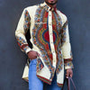 African Men's Clothing Ethnic Print Plus Size Tops Wedding Wear Classic Men's Long Sleeve Shirts Traditional Casual Shirts Male
