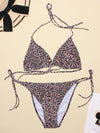 Women's Swimwear 2022 Push Up Bikini Two Pieces Swimsuits Halter Bandage Bathing Suits Sexy Thong Bikini Sets Summer Beach Wear