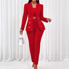 Three Piece Sets Women Pant Set Strapless Y2k Tops Full Sleeve Blazer Turn Down Collar Coats Long Pants High Waist Matching Sets