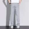 Plus Size 28-42 Men's Classic Business Jeans Straight Thin Stretch Cotton Luxury Denim Trousers Korean Spring Summer Male Pants