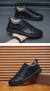 Men's Red Soled Casual Shoes Four Seasons Minimalist Board Shoe Mens Spring and Autumn Genuine Leather Sports Shoes Sneakers
