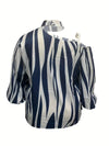 Plus Size Women's Fashion Casual Spring Fall Long Sleeve One Shoulder Blouses & Shirts