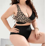 Plus Size Swimwear Women 2025 Swimsuit Tankini Black Big Large Chubby Summer Swimdress Bikini Beachwear Mujer Bathing Suit 4XL
