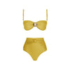 S - XL With Skirt Female Swimsuit High Waist Bikini Women Swimwear Three-pieces Bikini set Padded Bather Bathing Suit Swim V6355