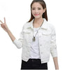 High Quality Jeans Jacket Coats Short Denim Jacket Candy Color Casual Autumn Women Feminina Female Chaqueta Mujer Casaco Jaqueta