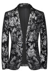 Plus Size 6XL-M Spring Luxury Men Retro Gold Print Blazers 2022 New Slim Wedding Nightclub Party Dress Men Clothing Suit Jacket