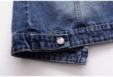 Denim Women Vest Luxury Pearls Fashion Ripped Autumn Jeans Jacket New Causal Waistcoats S-5XL