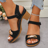 Women's Fashion Sandals 2025 Summer New Coarse Heel Leisure Comfortable Retro Outdoor Beach Cool Pumps Open Toes Elegant Sandals