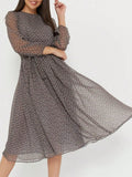 Women Dress 2025 Fashion Spring Summer Latest Unique Leisure Vacation Storm Point Long Sleeved Long Skirt Dress Women's Clothing