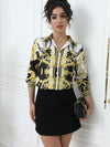 Stylish Women Blouse for a Chic Look Fashion printing office ladies shirts tops blusa mujer
