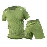 1/2/4 Piece Men's Quick Drying Sports Suit Casual Breathable Short Sleeved T-shirt Pocket Versatile Shorts For Teenagers To Wear