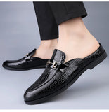 Men's plus size casual leather shoes Four Seasons new outdoor anti slip comfort walking shoes business Half support leather shoe