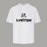 Summer Plus-size New Fashion Print Pure Cotton T-shirt Unisex Loose and Comfortable Suitable for Sports and Couples