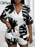 Womens Plus Size Two Piece Sets Trendy Matching Set Loose Fit Casual Summer Outfit Comfortable Stylish Wholesale Dropshipping