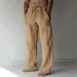 Mens Linen Pants Linen Pants for Men Loose Straight Pants Cotton Linen Cotton Linen Men Pants Linen Oose Linen Pants